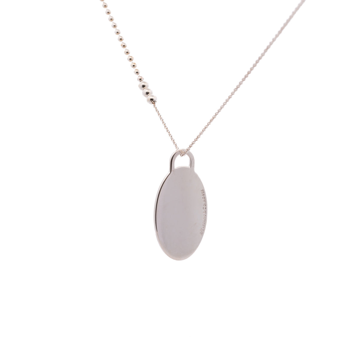 Pre-Owned Tiffany & Co. Return to Tiffany Enamel Color Splash Oval Tag Pendant Necklace