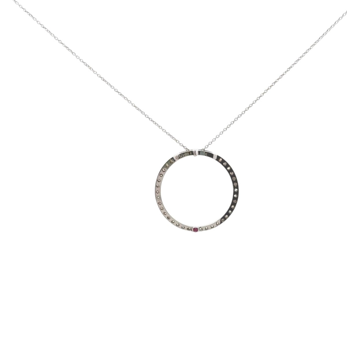 Pre-Owned Roberto Coin Diamond Circle of Life Pendant Necklace