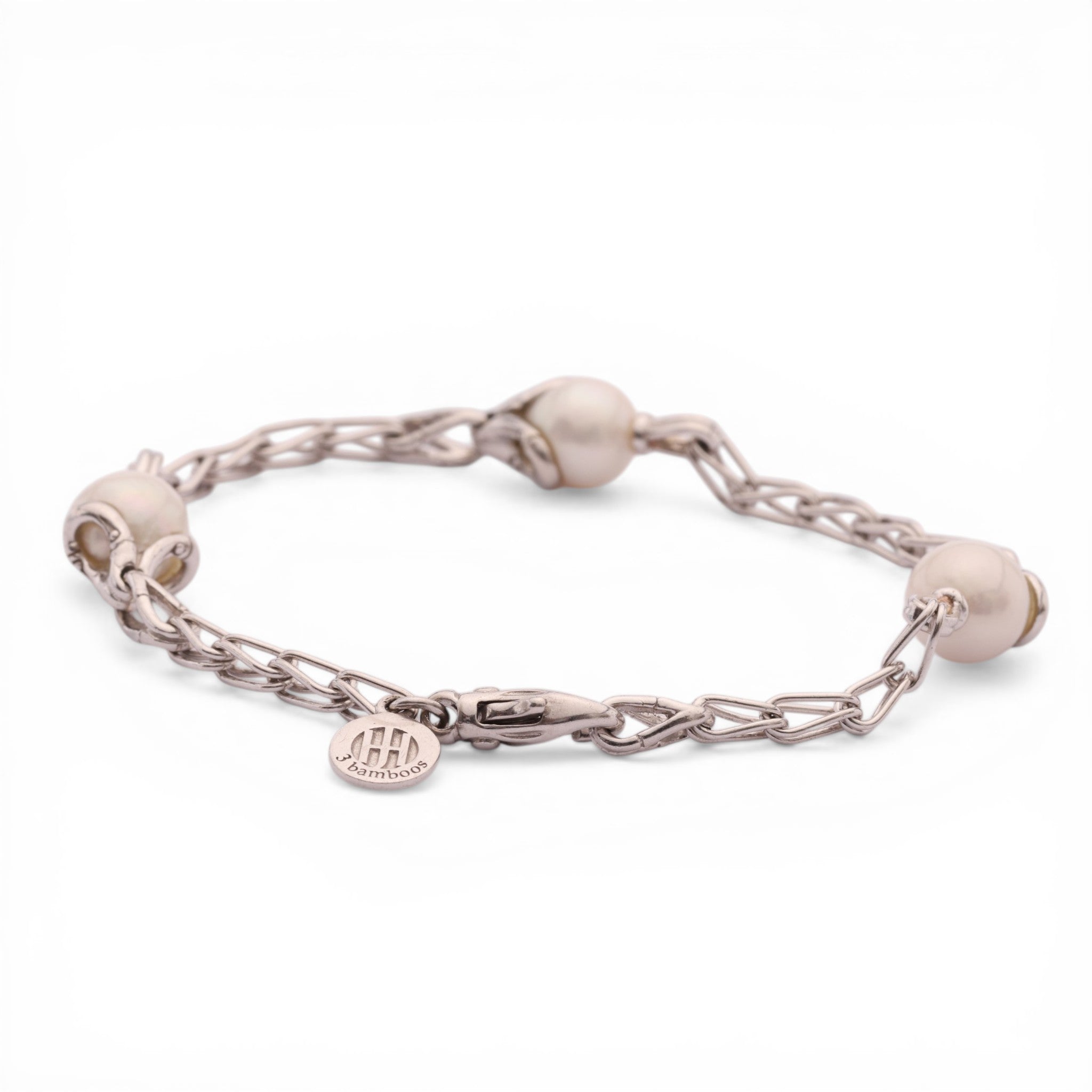 Pre-Owned John Hardy Essentials Pearl Station Bracelet