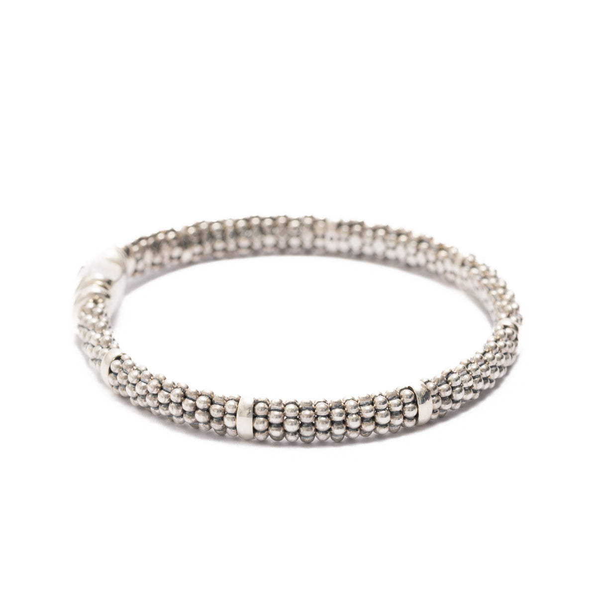 Pre-Owned Lagos Station Caviar Bracelet