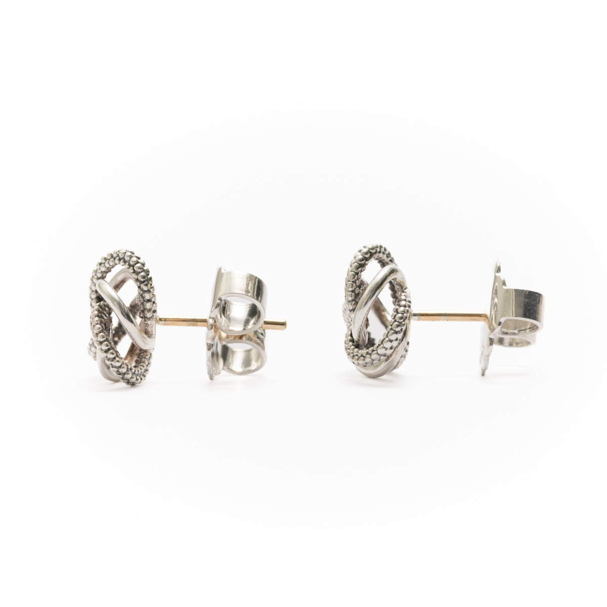 Pre-Owned Lagos Small Love Knot Stud Earrings
