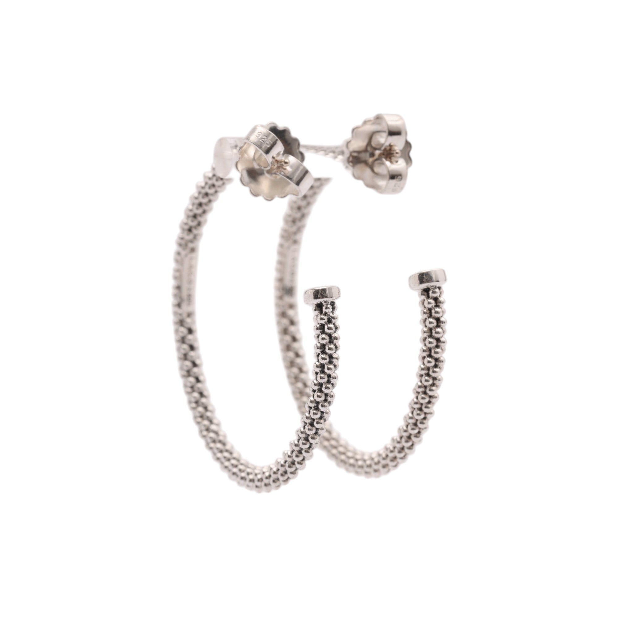 Pre-Owned Lagos Medium Caviar Hoops