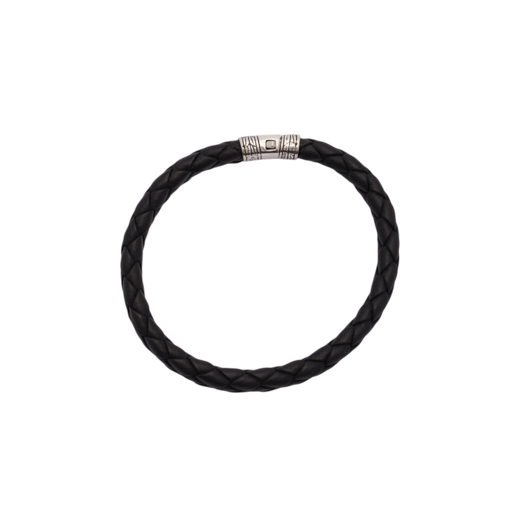 Pre-Owned John Hardy Woven Leather Men's Bracelet