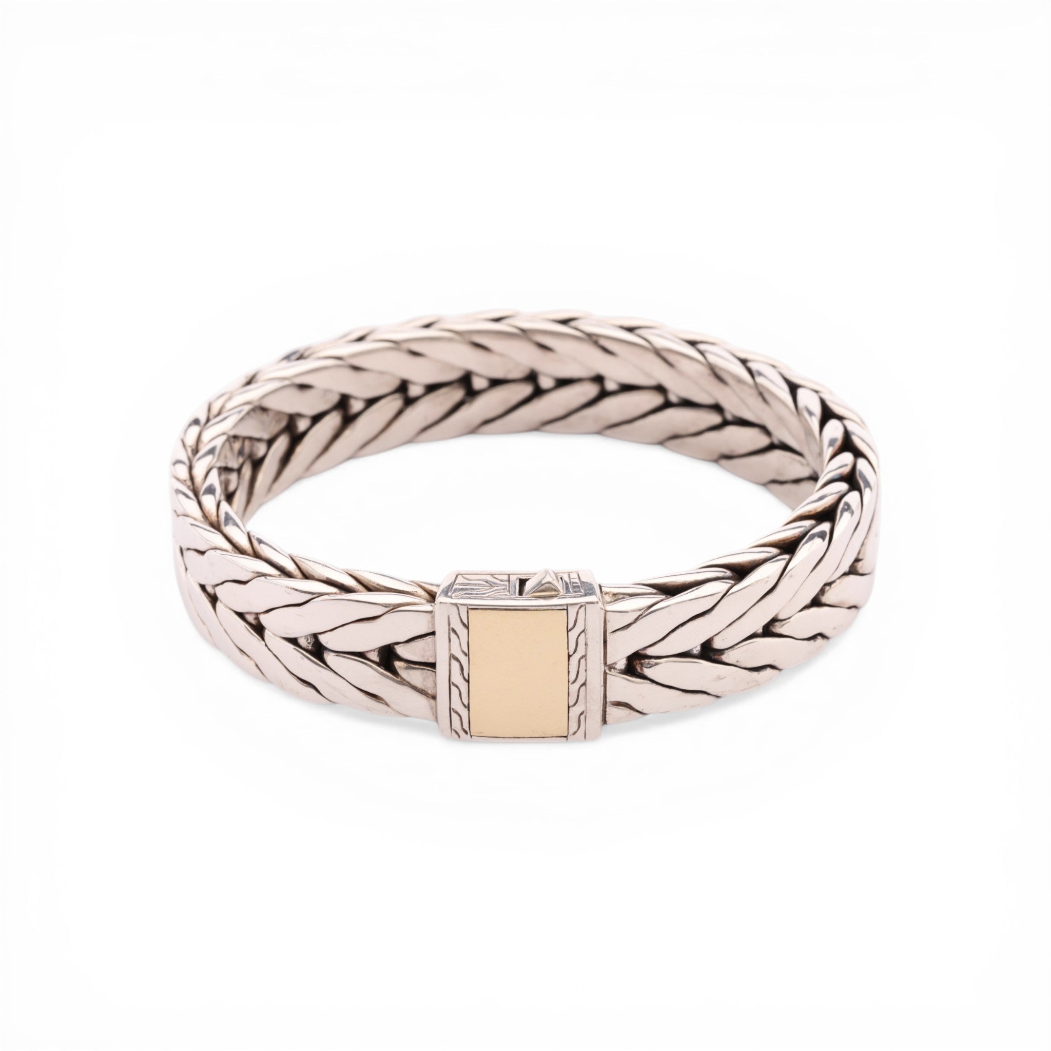 Pre-Owned John Hardy Two Tone Modern Chain Men's Bracelet