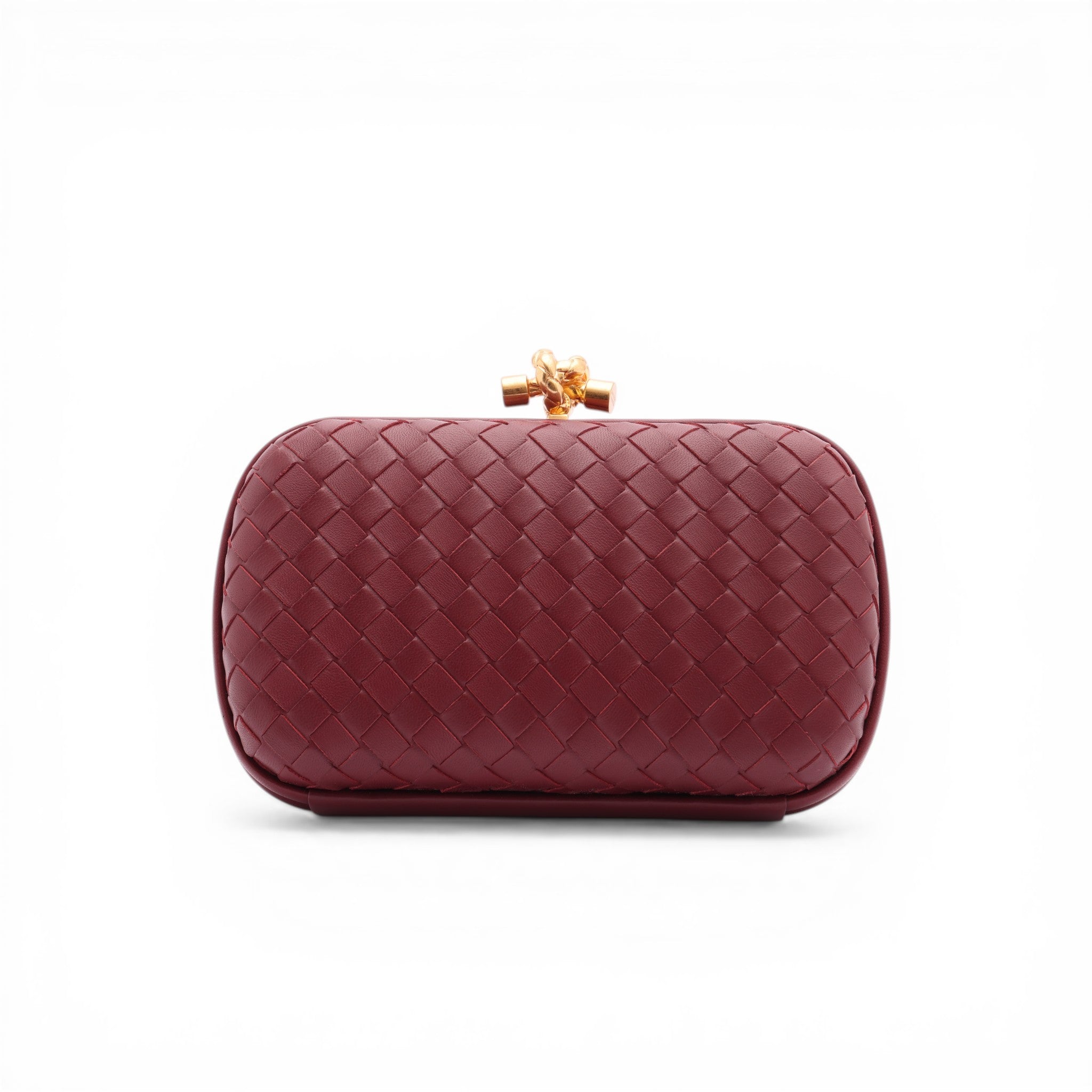 Pre-Owned Bottega Veneta Intrecciato Knot Clutch