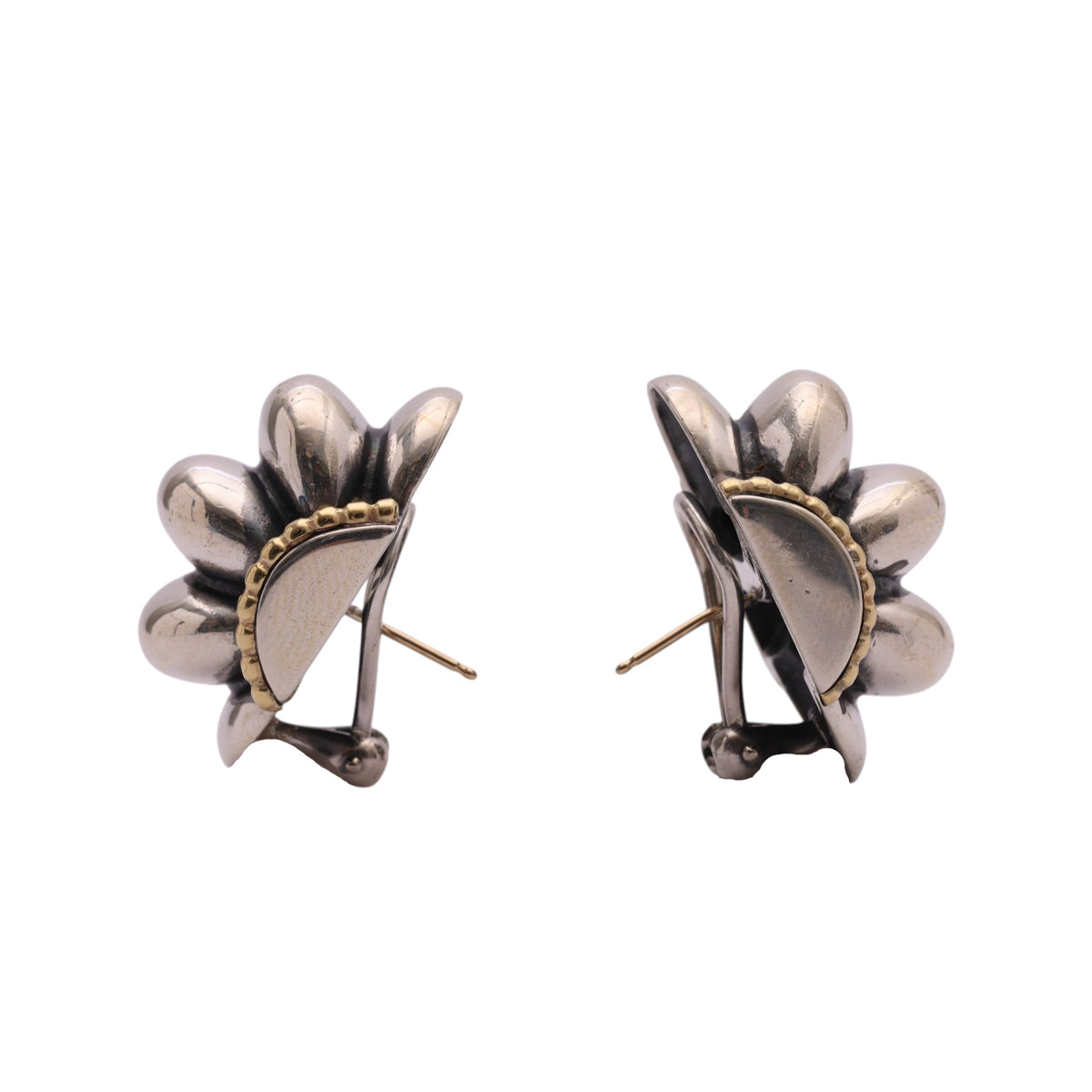 Pre-Owned Lagos Caviar Fluted Earrings