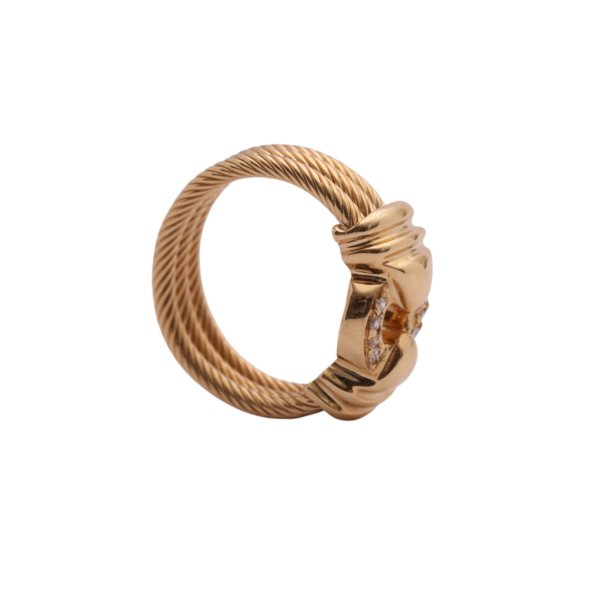 Pre-Owned Philippe Charriol Diamond Cable Ring