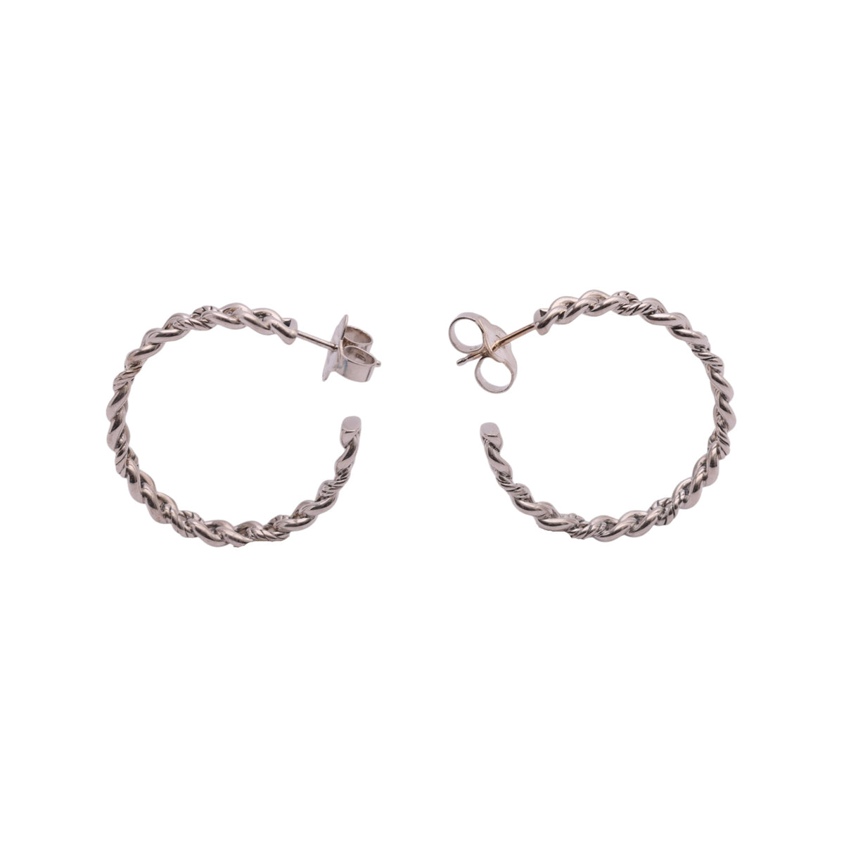 Pre-Owned David Yurman Balmont Curb Link Hoop Earrings