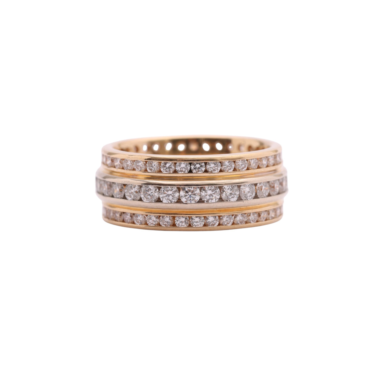 Pre-Owned Diamond Three Row Eternity Band