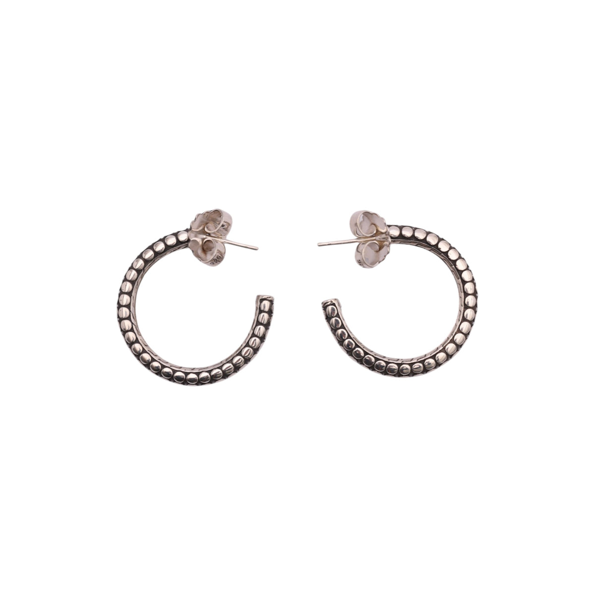 Pre-Owned John Hardy Dot Hoop Earrings