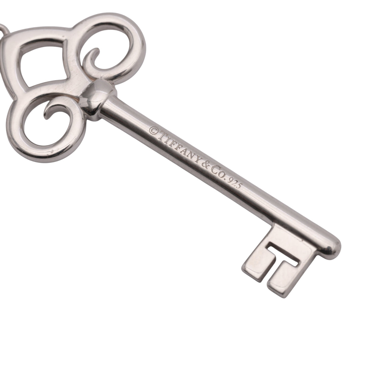 Pre-Owned Tiffany & Co. Fleur De Lis Key Pendant Necklace