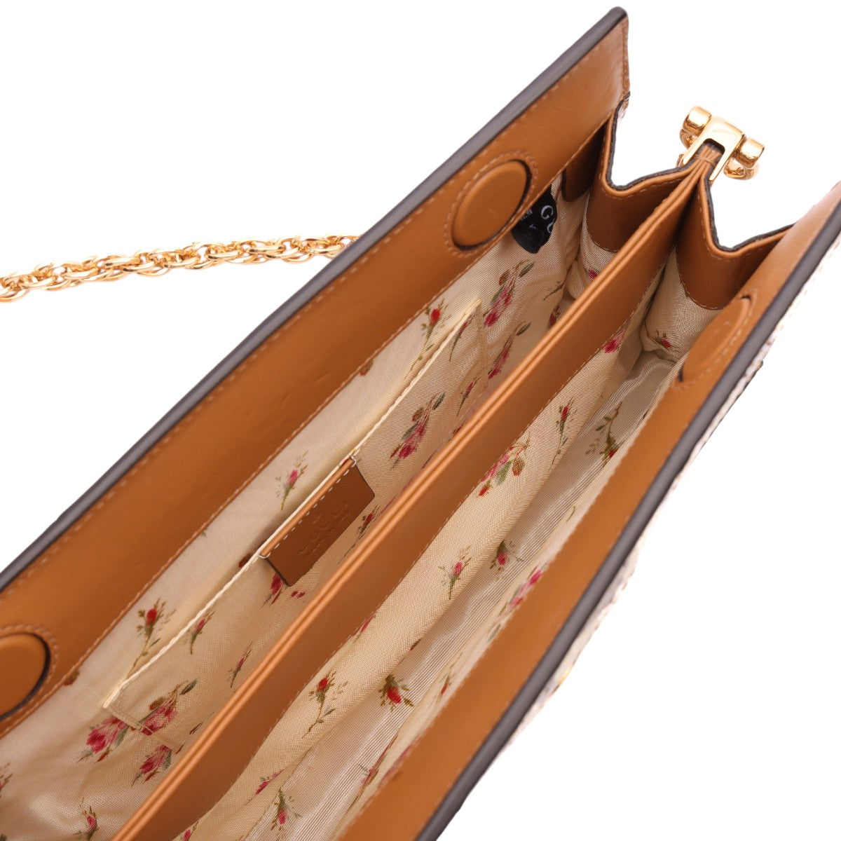 Pre-Owned Gucci Ophidia Medium Raffia Python Chain Bag