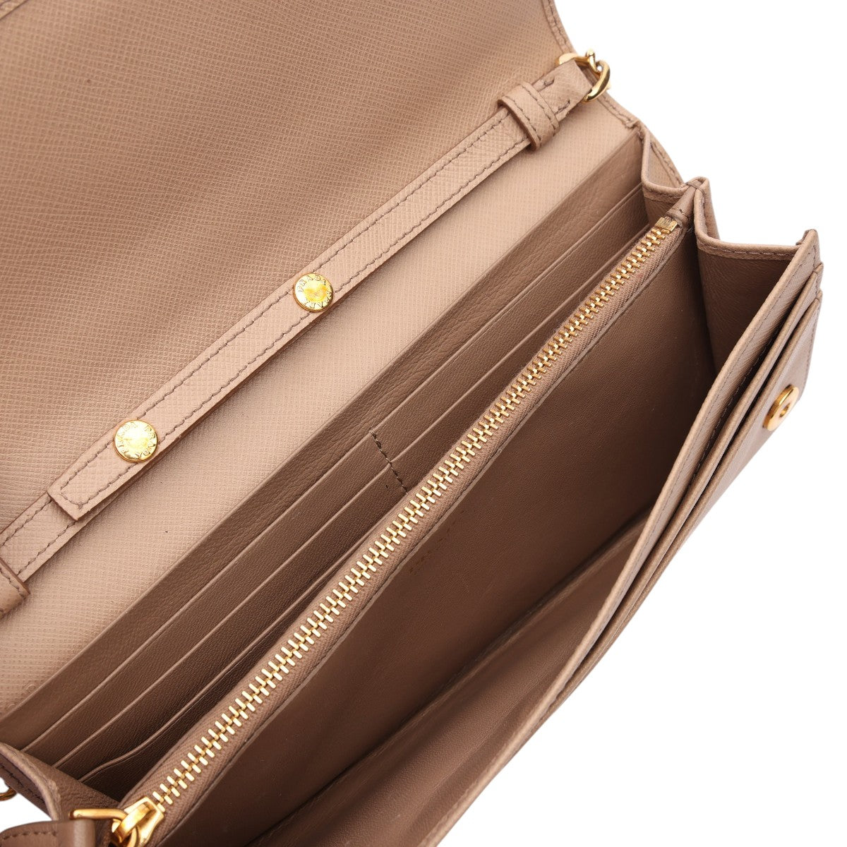 Pre-Owned Prada Saffiano Wallet on Chain