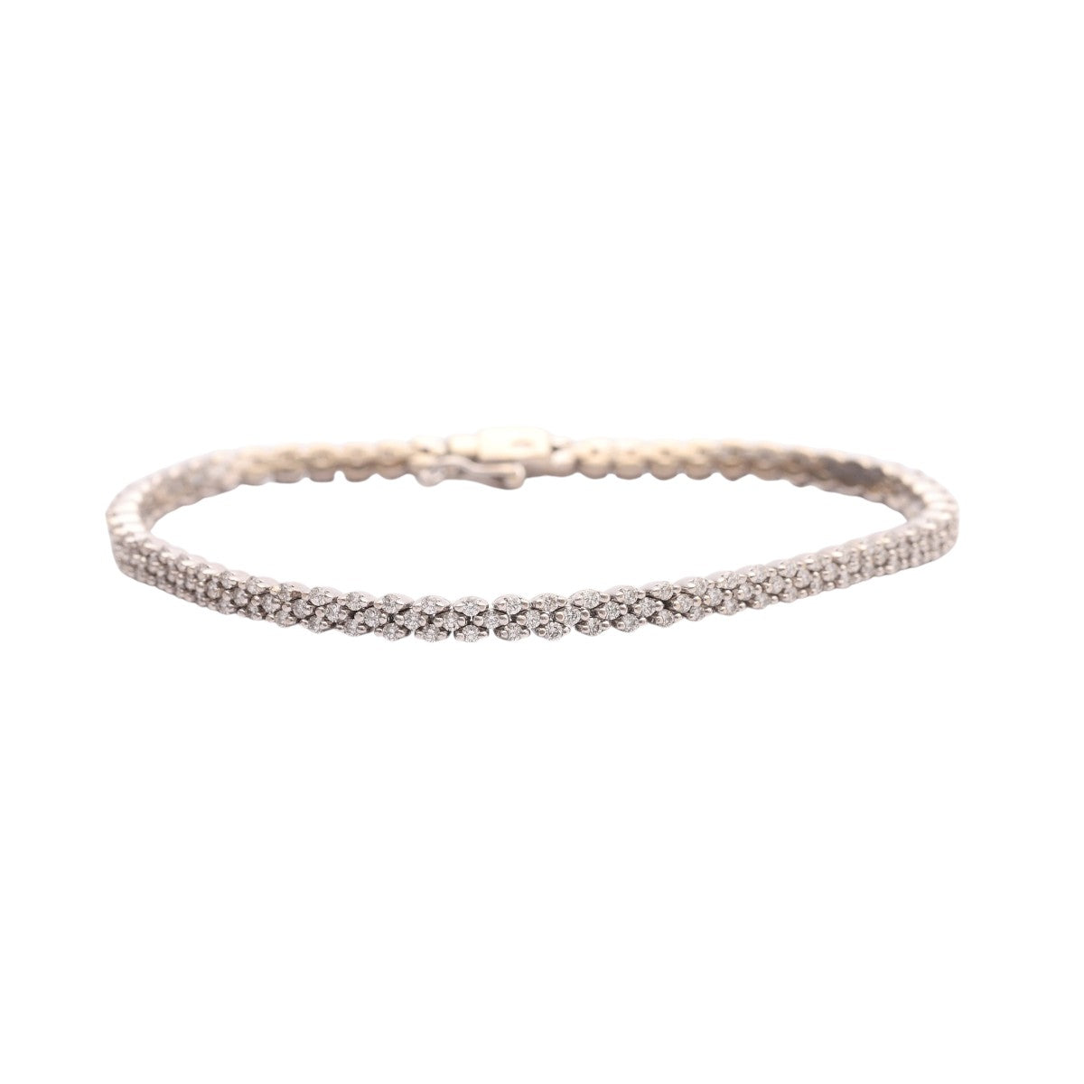 Pre-Owned Diamond Cluster Bracelet