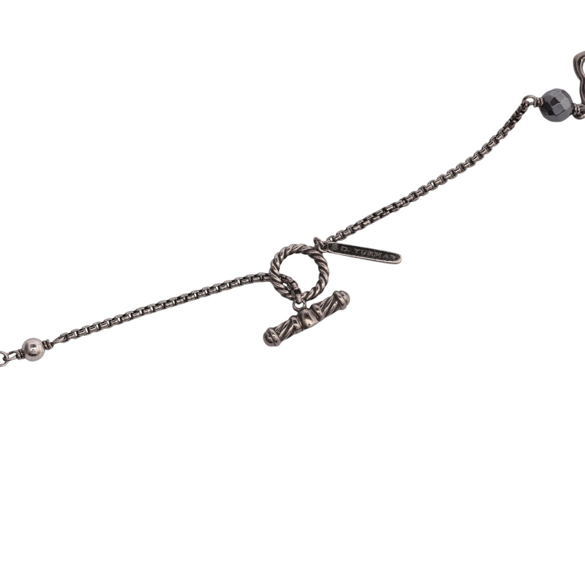 Pre-Owned David Yurman Onyx and Hematite Quatrefoil Bijoux Necklace