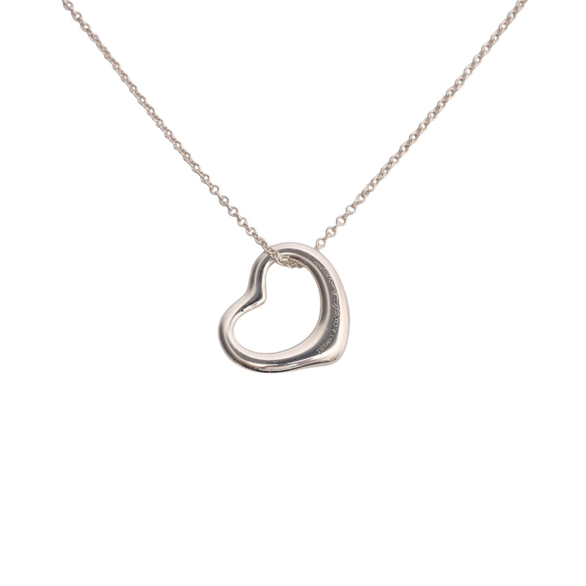 Pre-Owned Tiffany & Co. Elsa Peretti Open Heart Pendant Necklace
