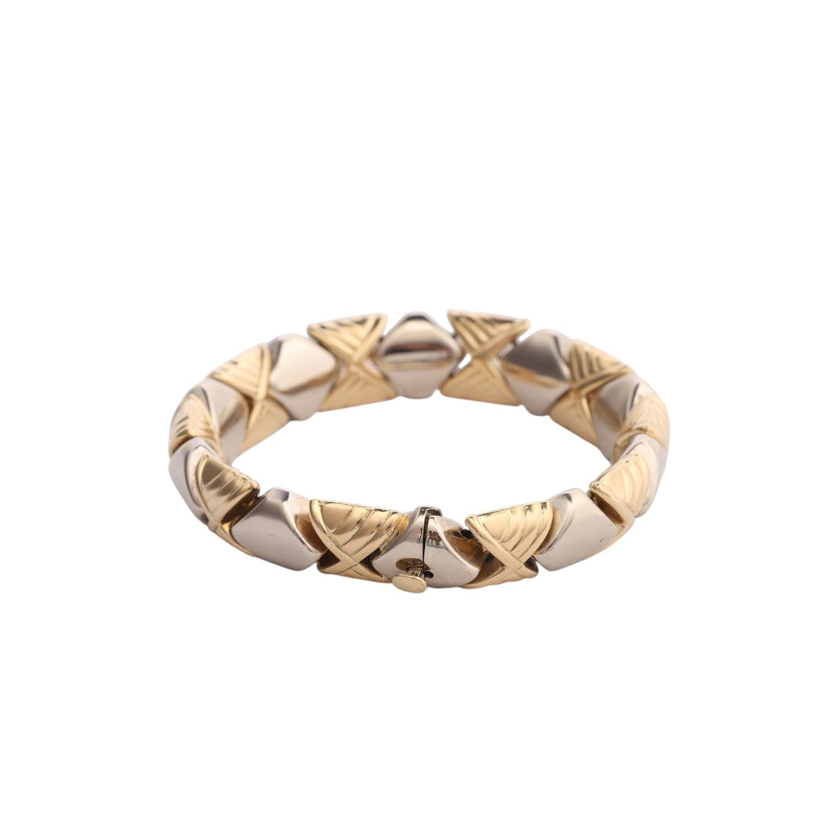 Pre-Owned Kria Two Tone Italian Link Bracelet