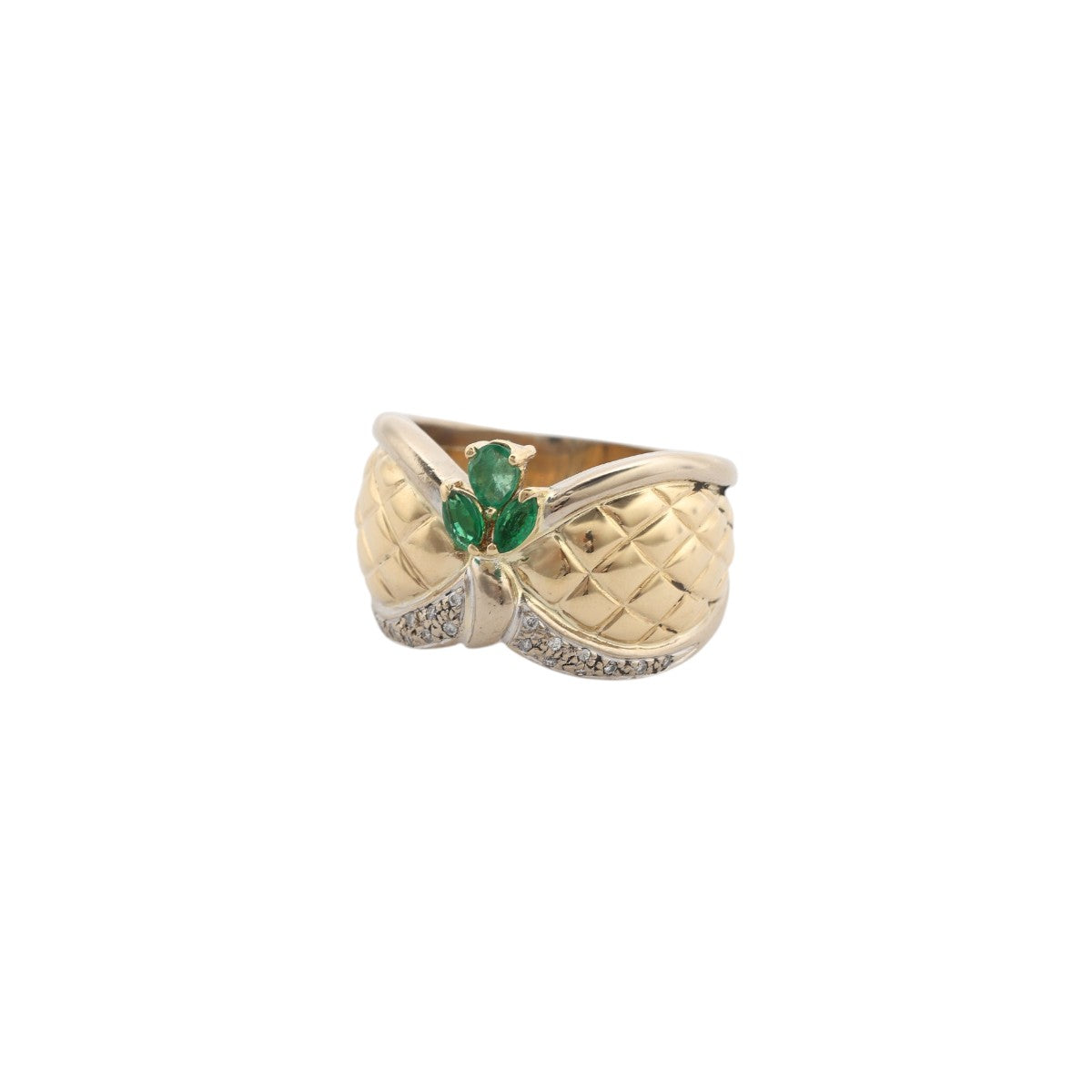 Pre-Owned Emerald and Diamond Ring