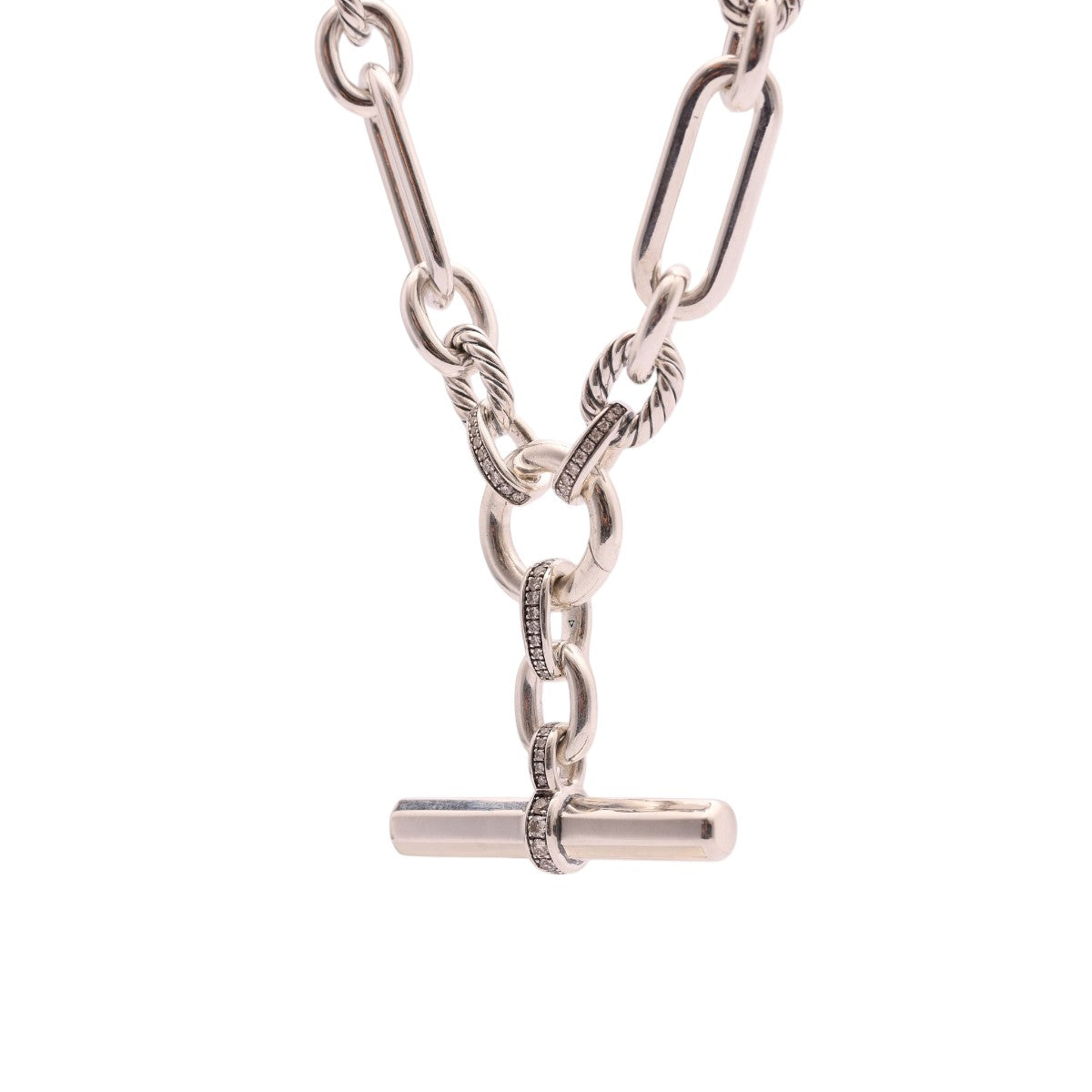 Pre-Owned David Yurman Diamond Lexington Chain Necklace