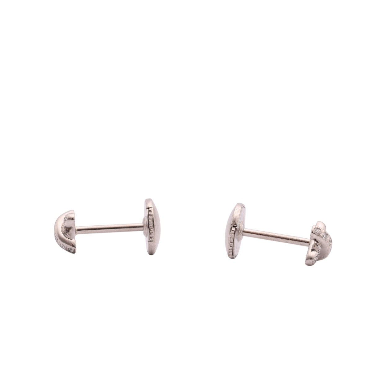 Pre-Owned Tiffany & Co. Diamond Cross Stitch Stud Earrings