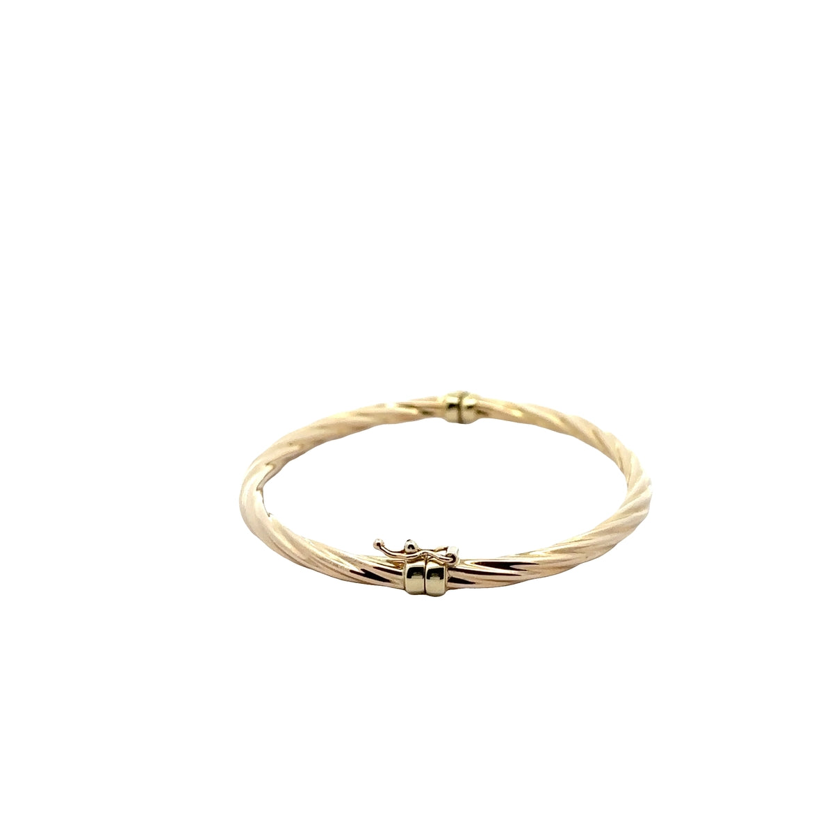 Pre-Owned Twisted Hinge Bangle Bracelet
