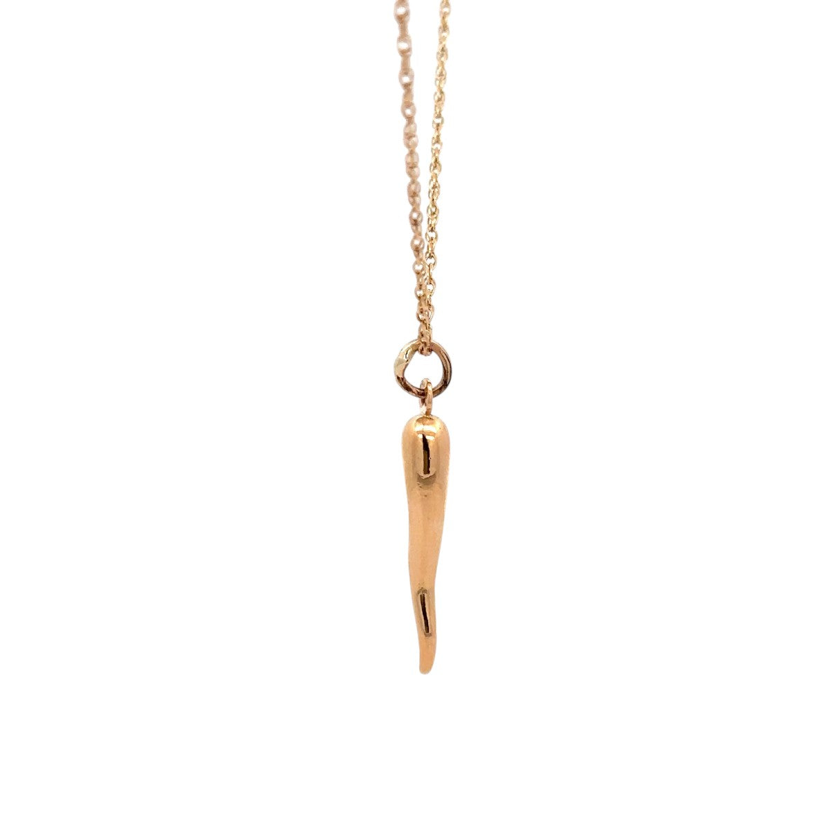 Pre-Owned Italian Horn Pendant Necklace