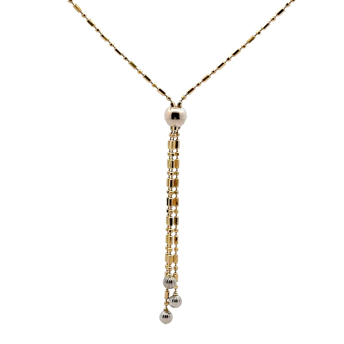 Pre-Owned Bar and Bead Necklace