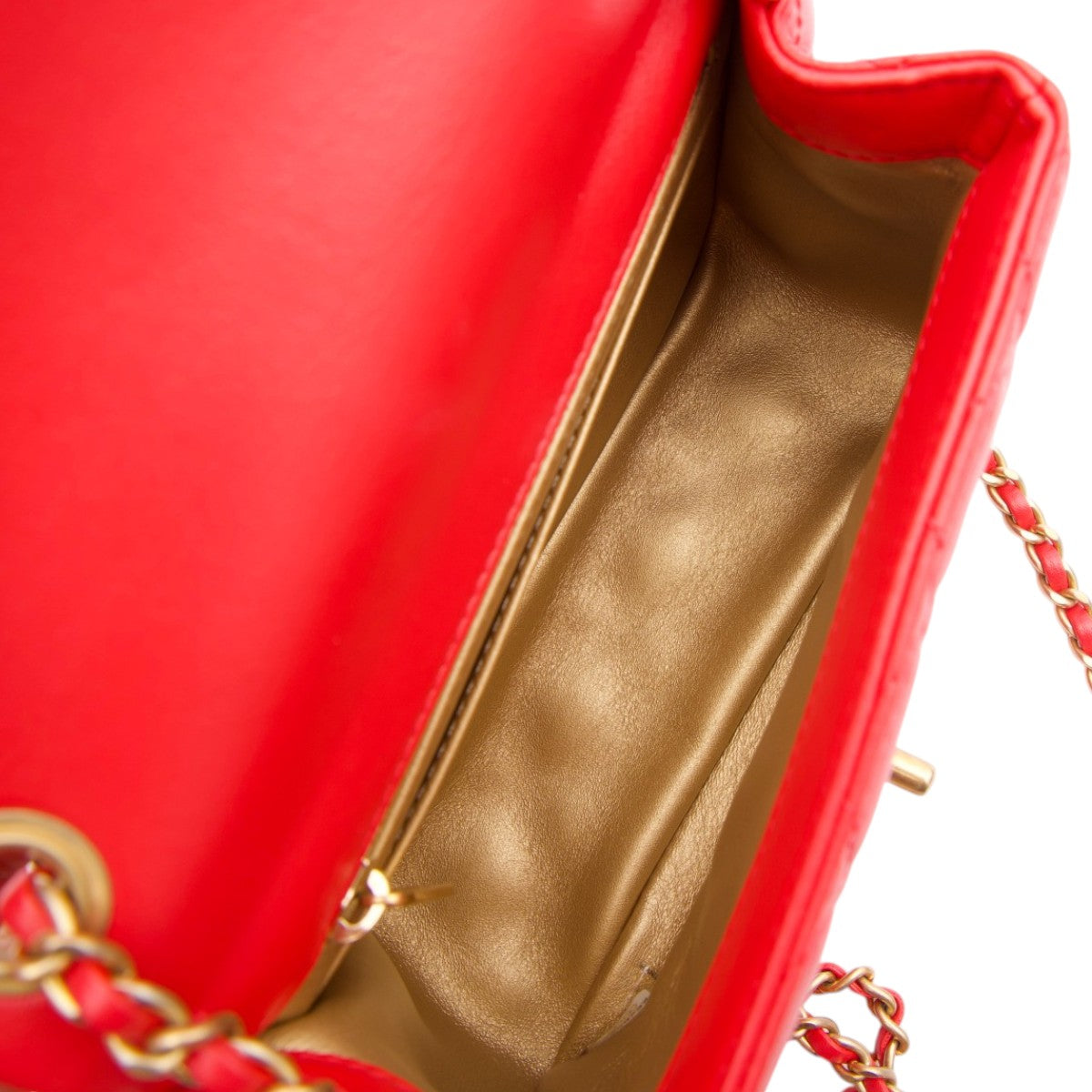 Pre-Owned Chanel Classic Flap Mini Pearl Crush Square