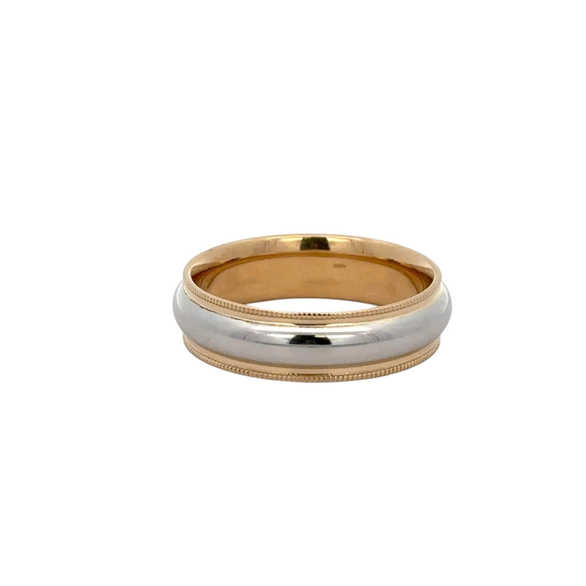Pre-Owned Two Tone Mens Wedding Band