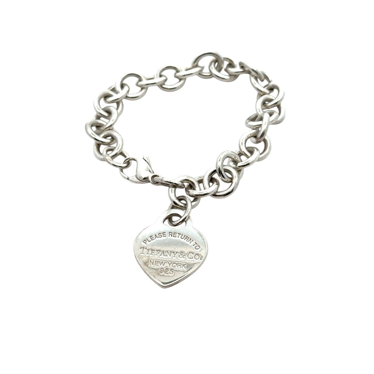 Pre-Owned Tiffany & Co. Heart Tag Charm Bracelet