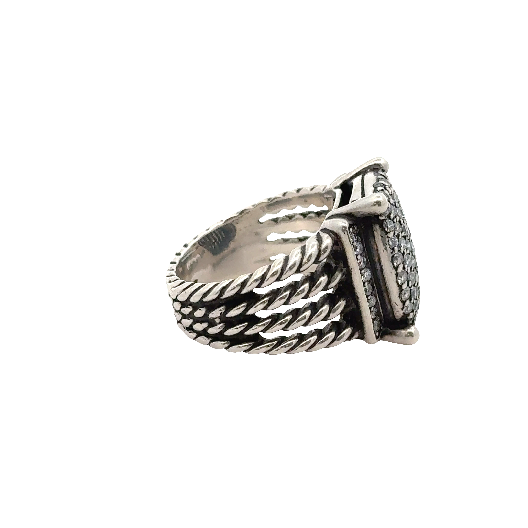 Pre-Owned David Yurman Diamond Wheaton Ring