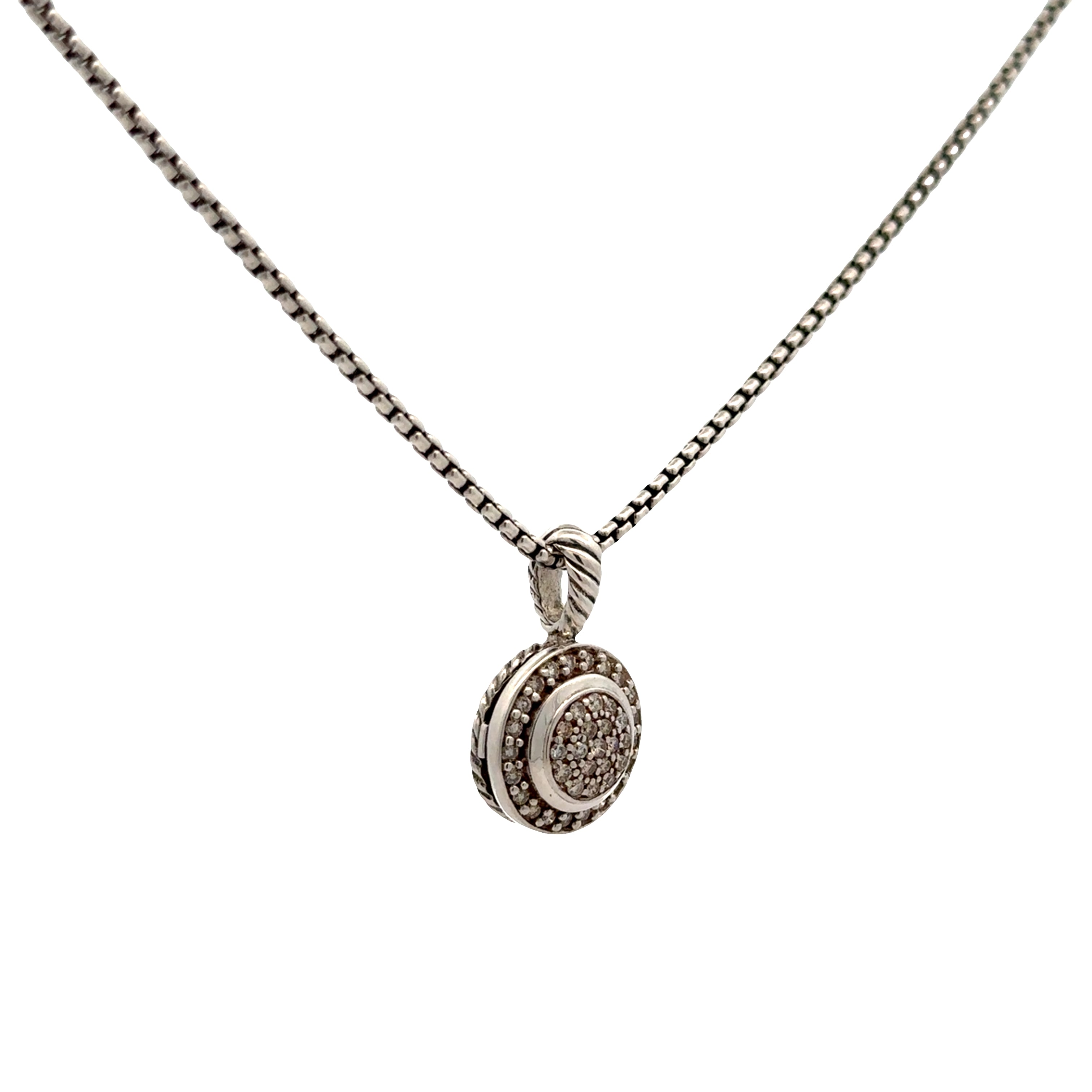 Pre-Owned David Yurman Diamond Cerise Pendant Necklace
