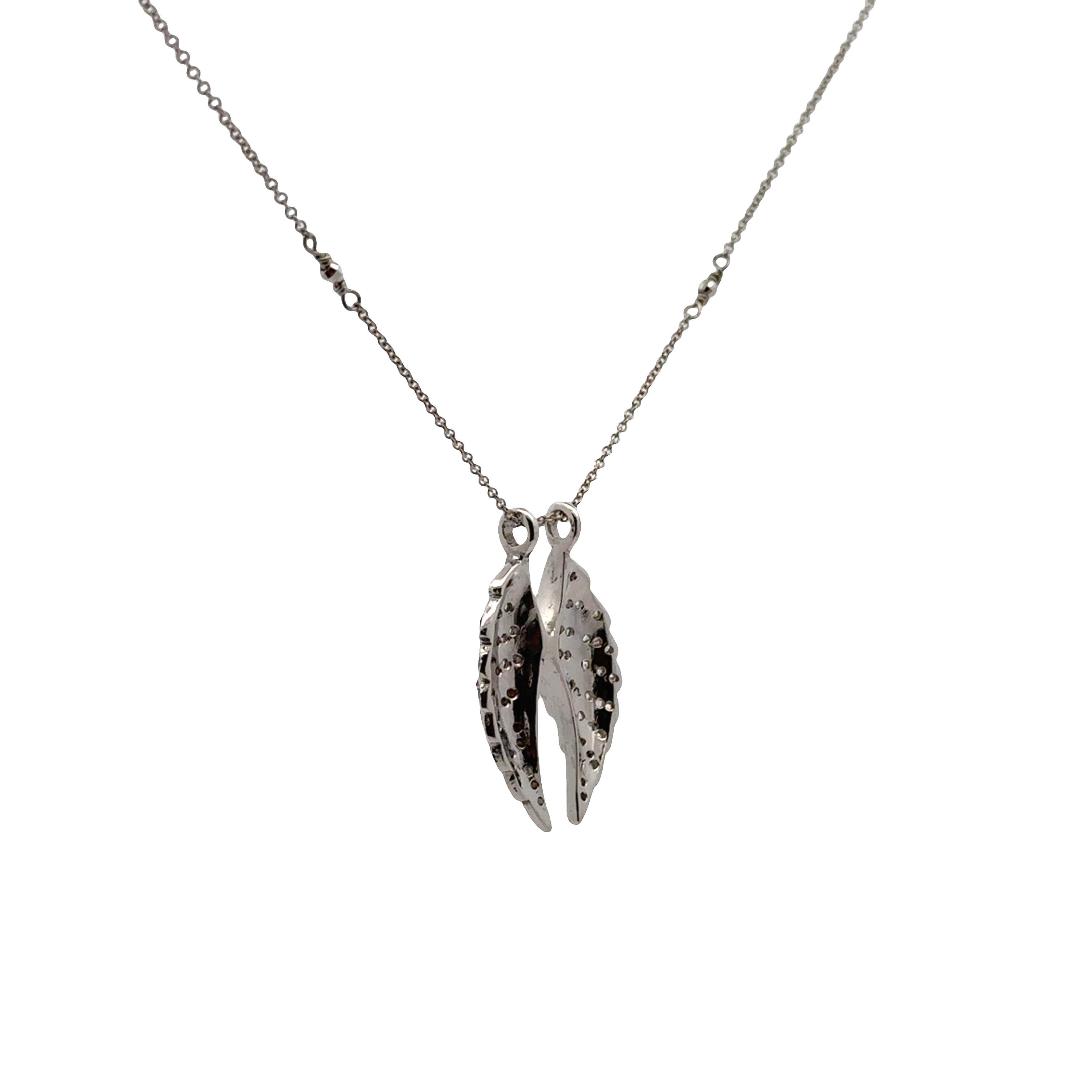 Pre-Owned Diamond Angel Wing Necklace