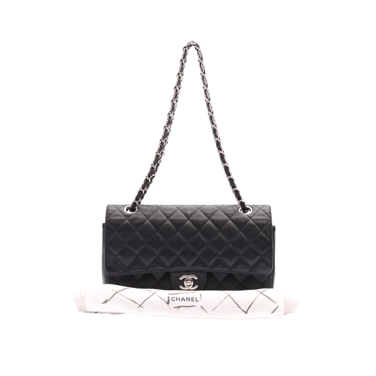 Pre-Owned Chanel Medium Caviar Classic Double Flap