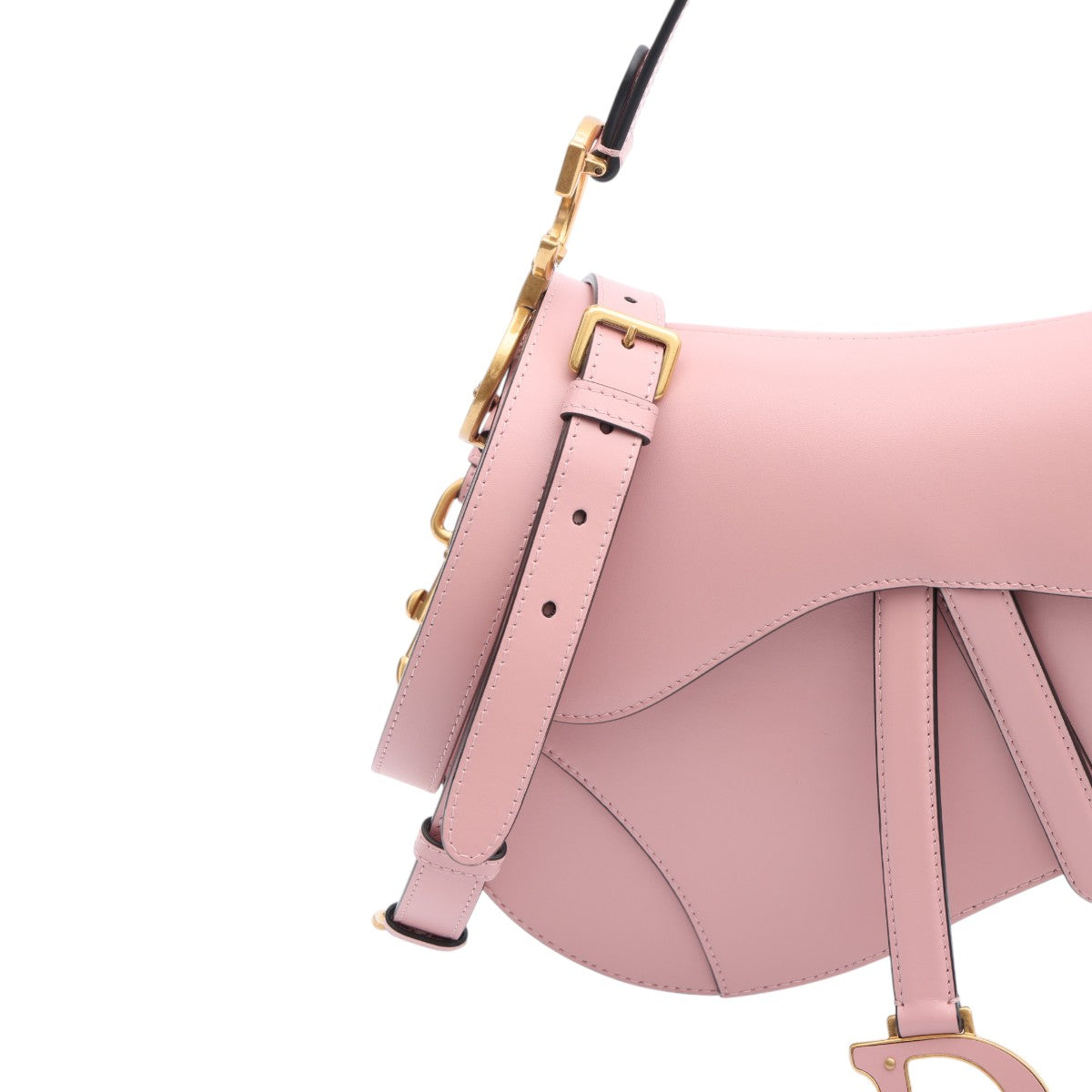 Pre-Owned Dior Antique Pink Saddle Bag