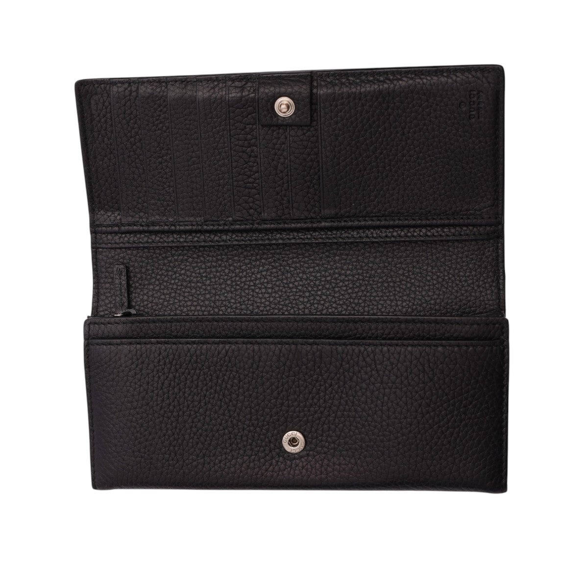 Pre-Owned Gucci Pebbled Calfskin Dorian Continental Wallet
