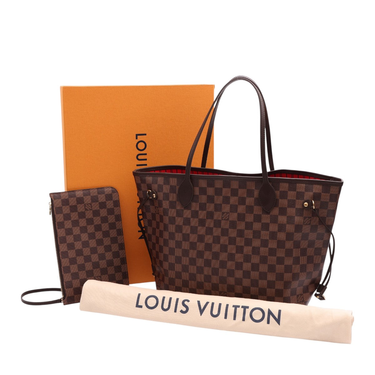 Pre-Owned Louis Vuitton Damier Ebene Neverfull MM