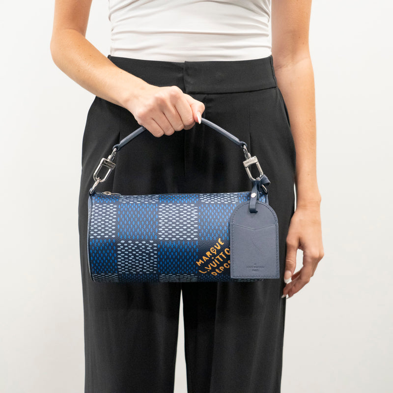 Pre-Owned Louis Vuitton Limited Edition Damier Heritage Soft Polochon PM