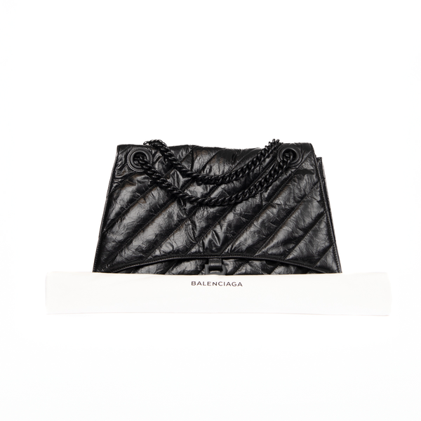 Pre-Owned Balenciaga Crush Large Quilted Chain Bag