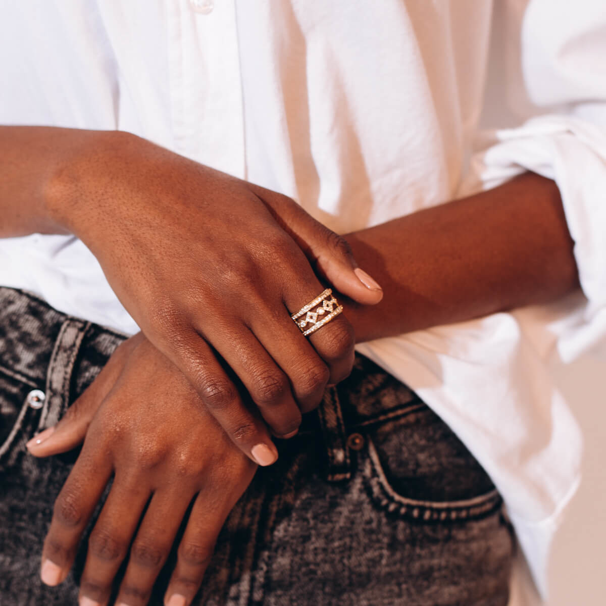 Pre-Owned Diamond Fashion Ring