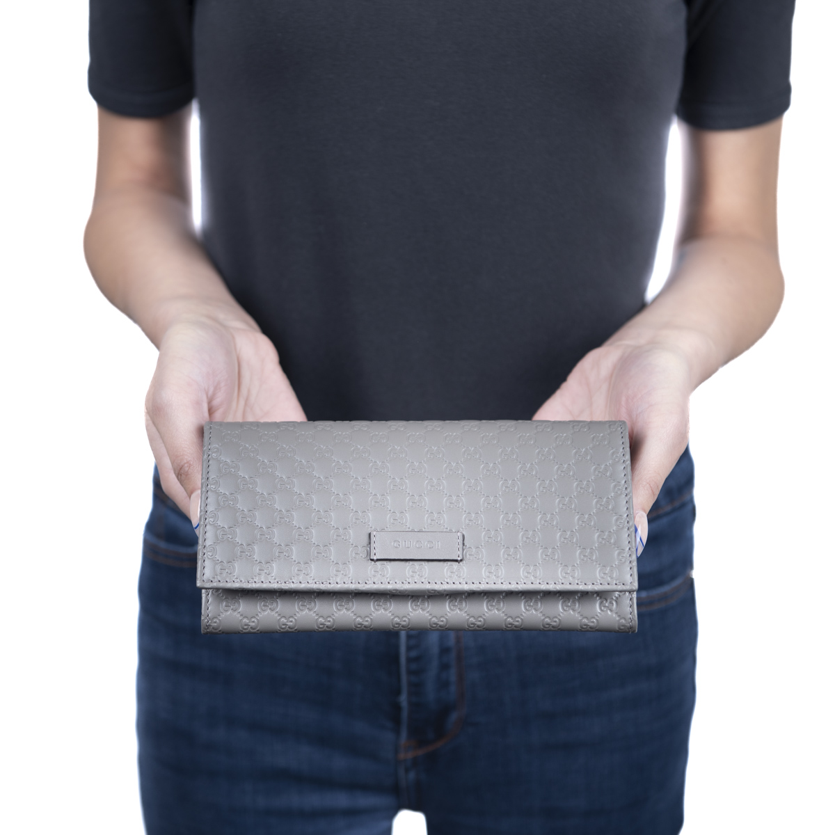 Pre-Owned Gucci Microguccissima GG Continental Flap Wallet