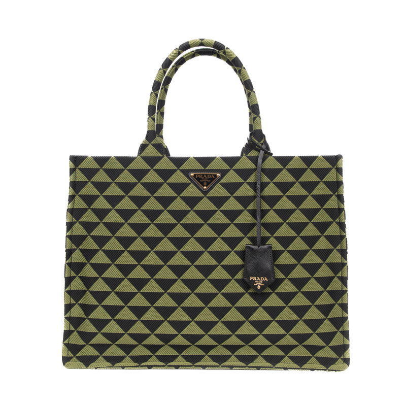 Pre-Owned Prada Symbole Embroidered Tote | STORE 5a Luxury Pre-Owned Prada Symbole Embroidered Tote | STORE 5a Luxury