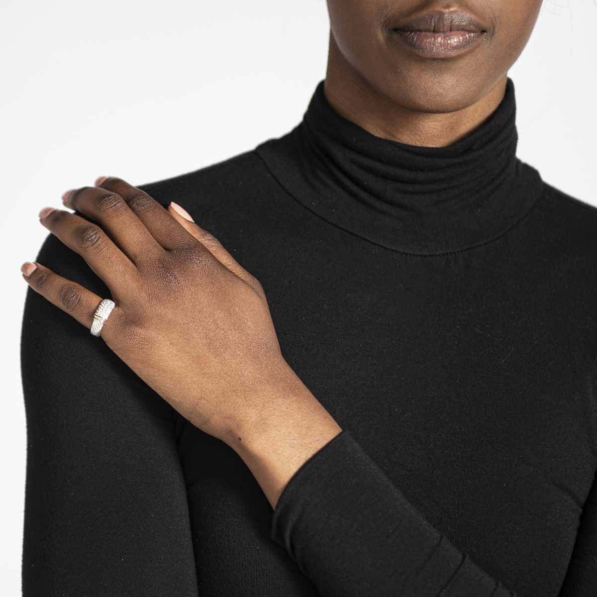 Pre-Owned David Yurman Diamond Metro Ring