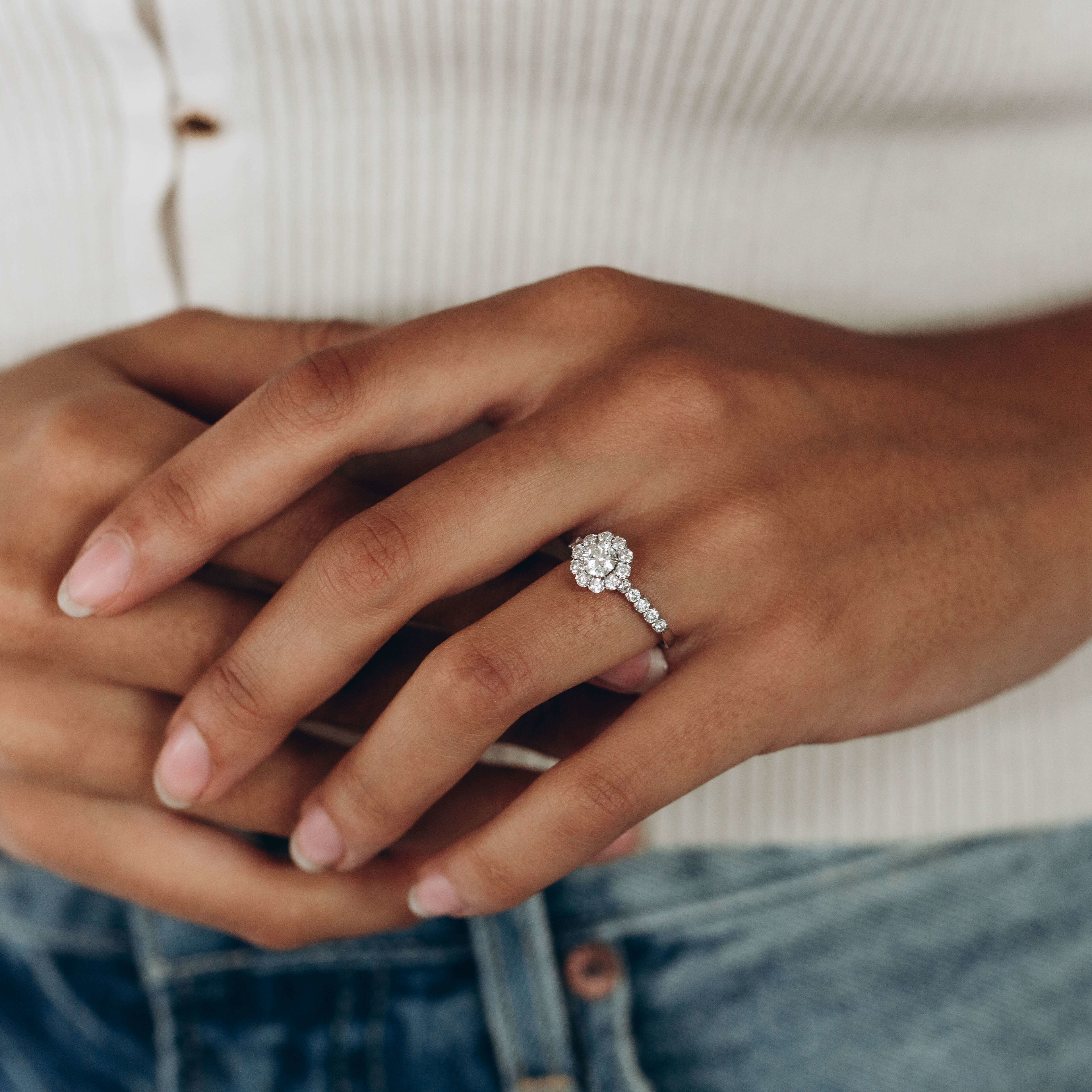 Pre-Owned Christopher Designs Diamond Engagement Ring