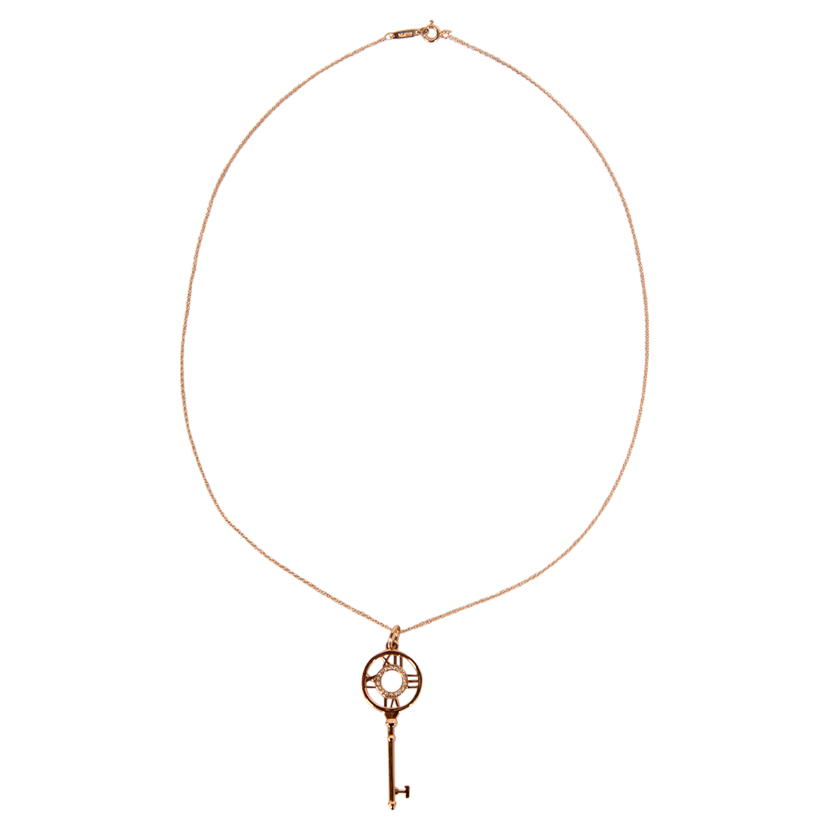 Pre-Owned Tiffany & Co. Diamond Atlas Key Pendant | STORE 5a