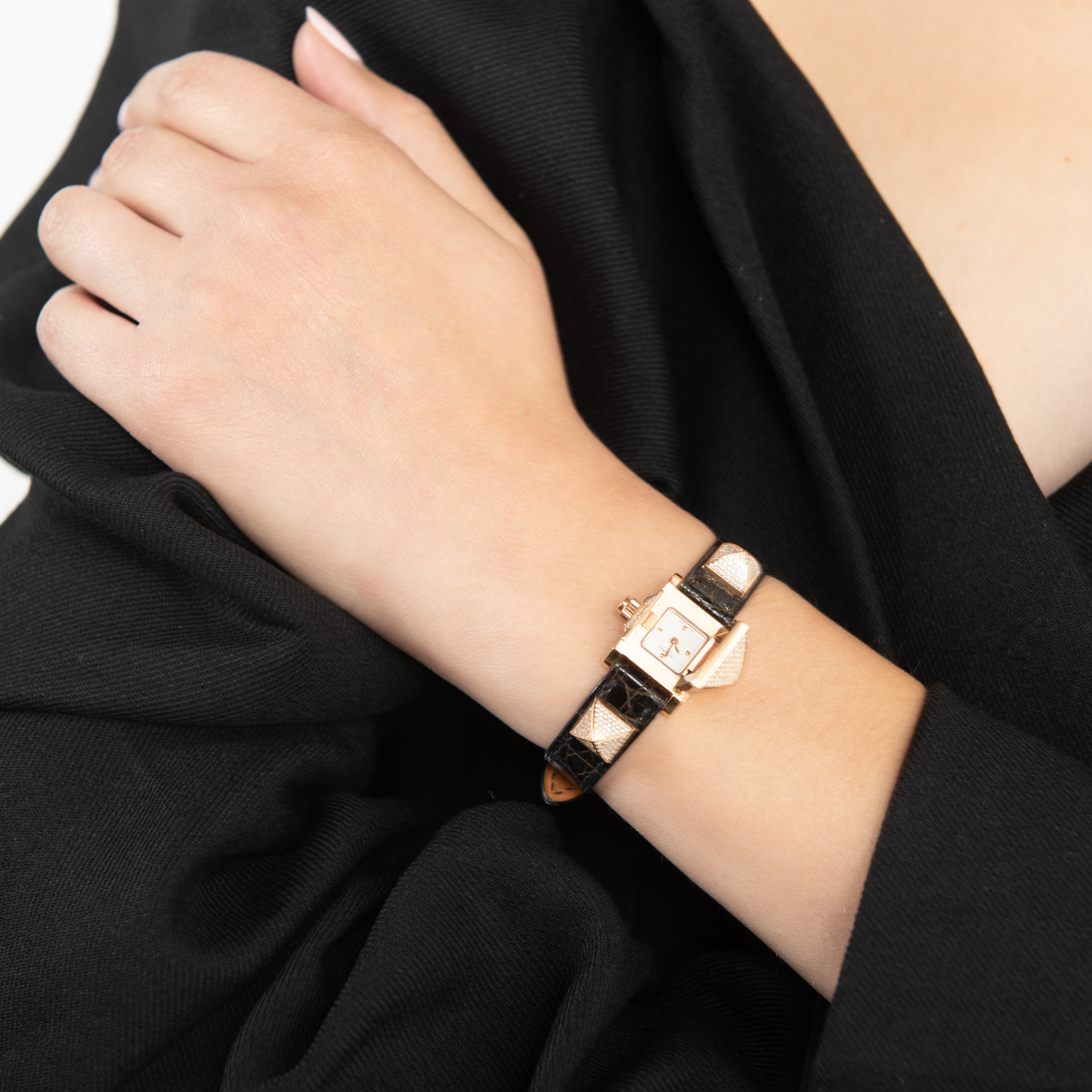 Pre-Owned Hermes Medor Mini Diamond Watch