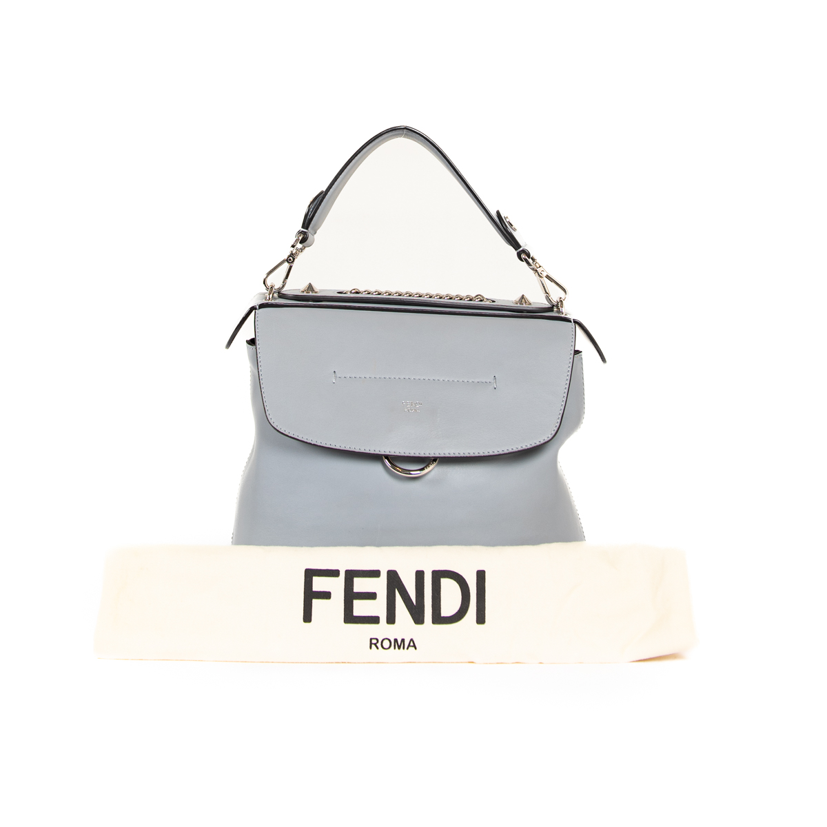 fendi back to school mini backpack light blue Pre-Owned Fendi Back to School Backpack