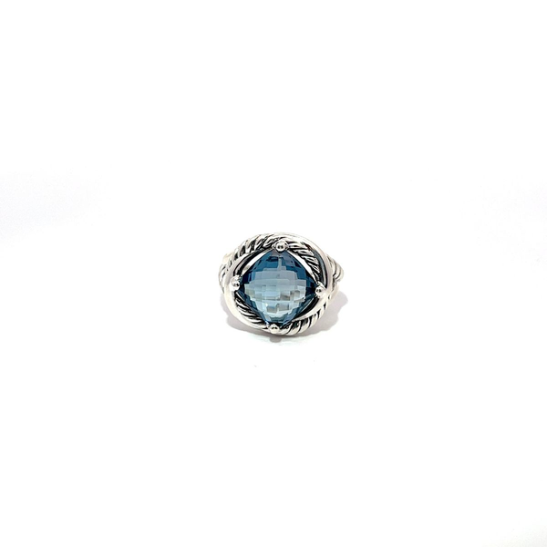 Pre-Owned David Yurman Hampton Blue Topaz Infinity Ring