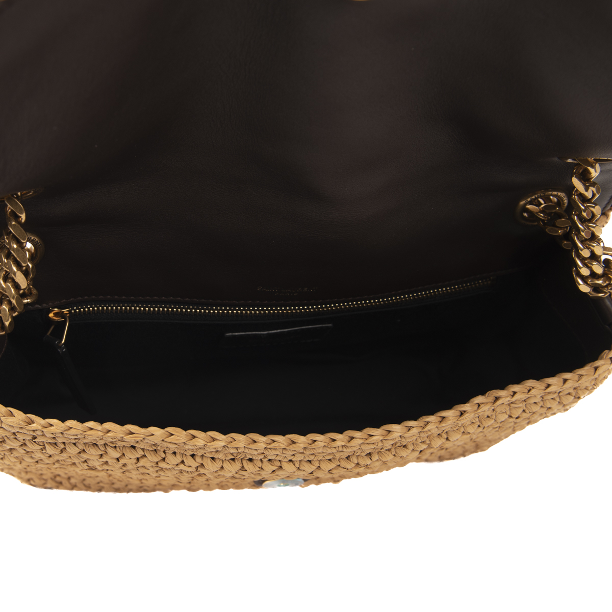 Pre-Owned Yves Saint Laurent Medium Niki in Raffia and Leather
