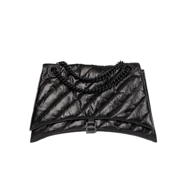 Pre-Owned Balenciaga Crush Large Quilted Chain Bag